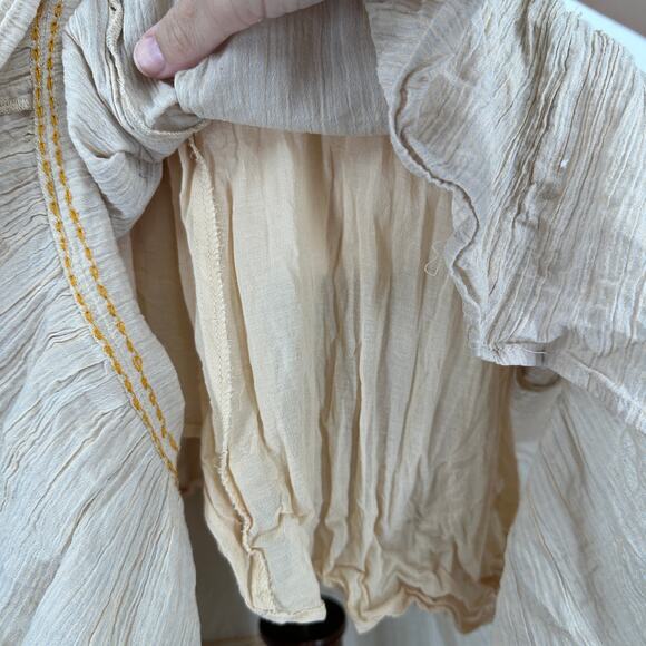 Free People Embroidered High Low Boho Racerback Pocket Dress Womens XS - Picture 5 of 12